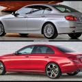 Bild-Vergleich-BMW-5er-F10-LCI-Mercedes-E-Klasse-W213-Limousine-2016-03