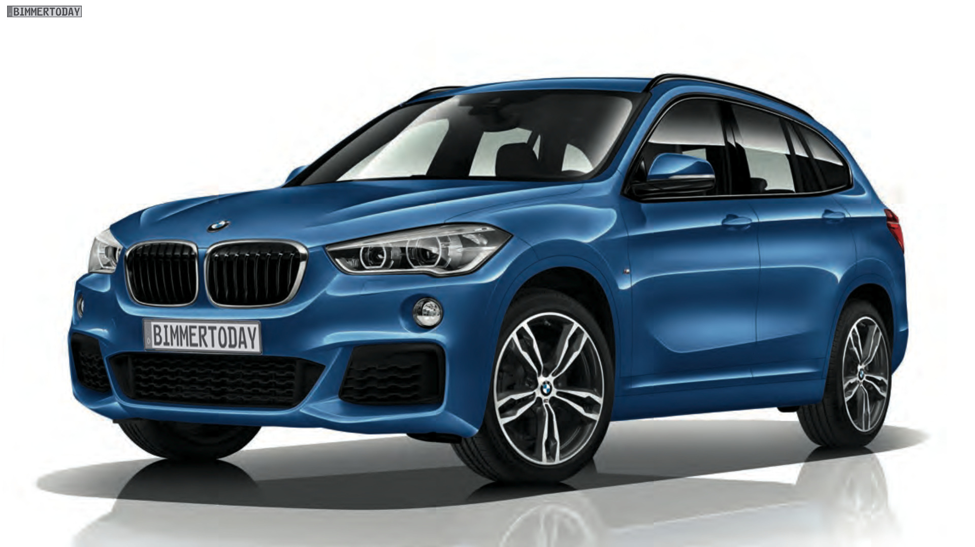 BMW X1 2015 mit M Sport Paket F48 im M Look in Estorilblau