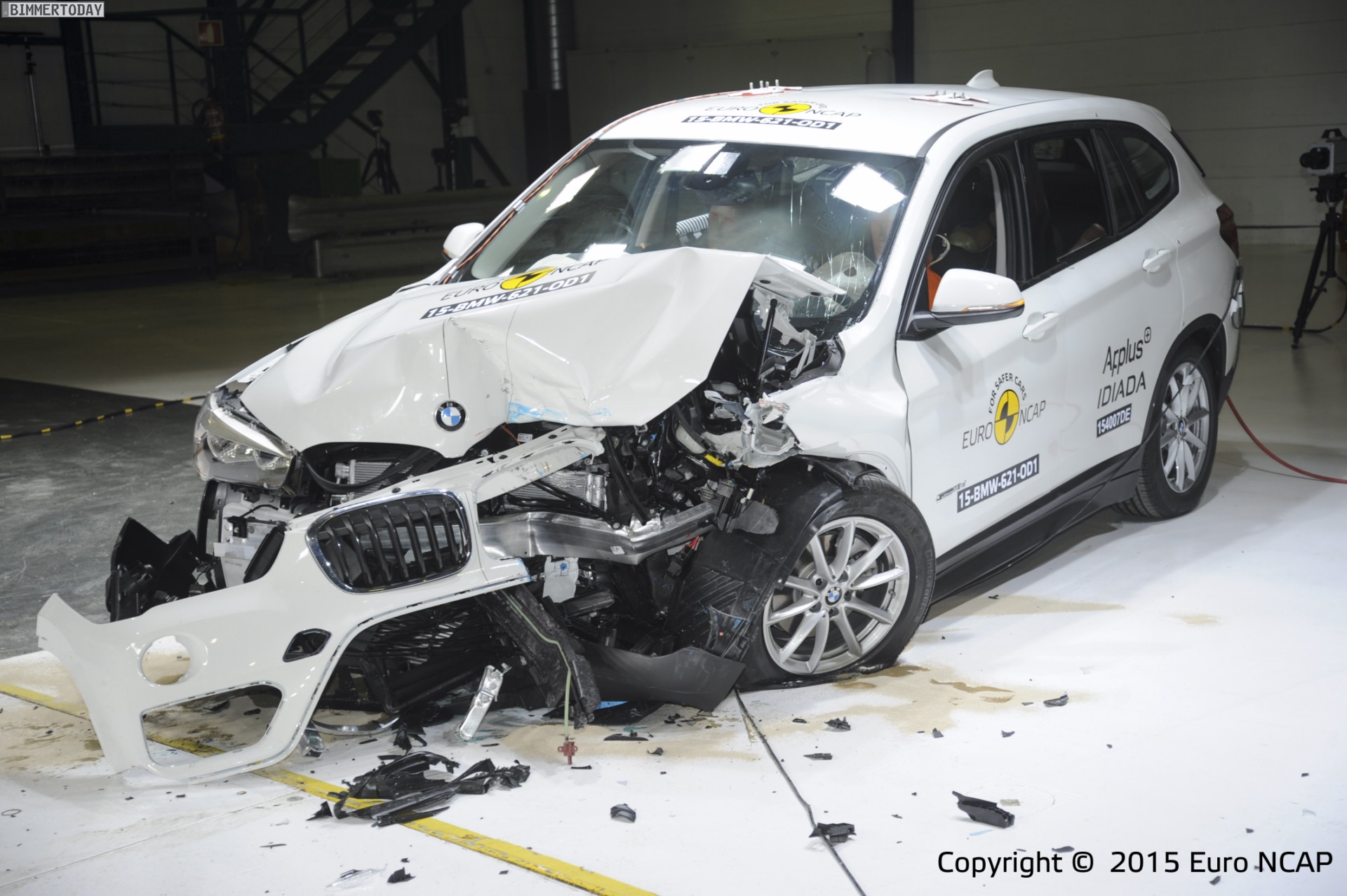 BMW X1 F48 5 Sterne beim Euro NCAP Crashtest 2015