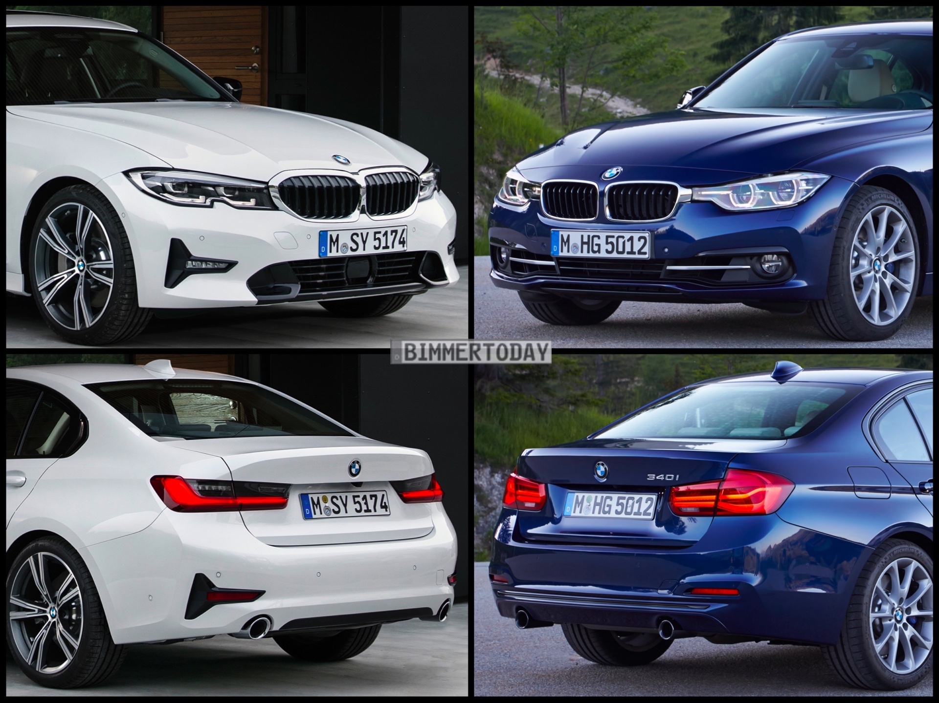 Bild Vergleich Neuer BMW 3er G20 Trifft Vorg nger F30 LCI
