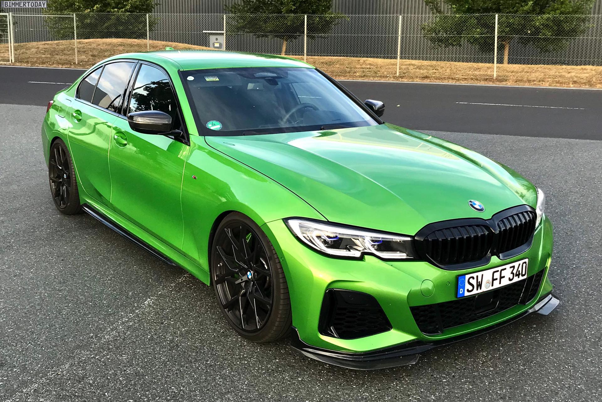 BMW m3 g80 зеленая
