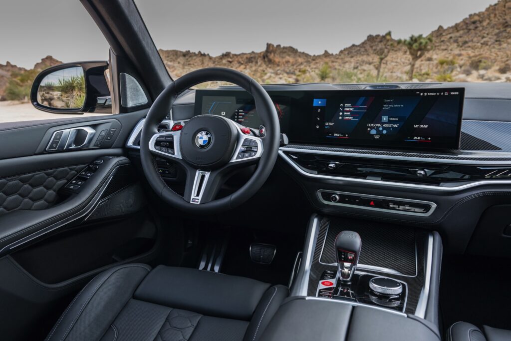 Foto: Der neue BMW X5 M Competition (F95). Mittelkonsole mit