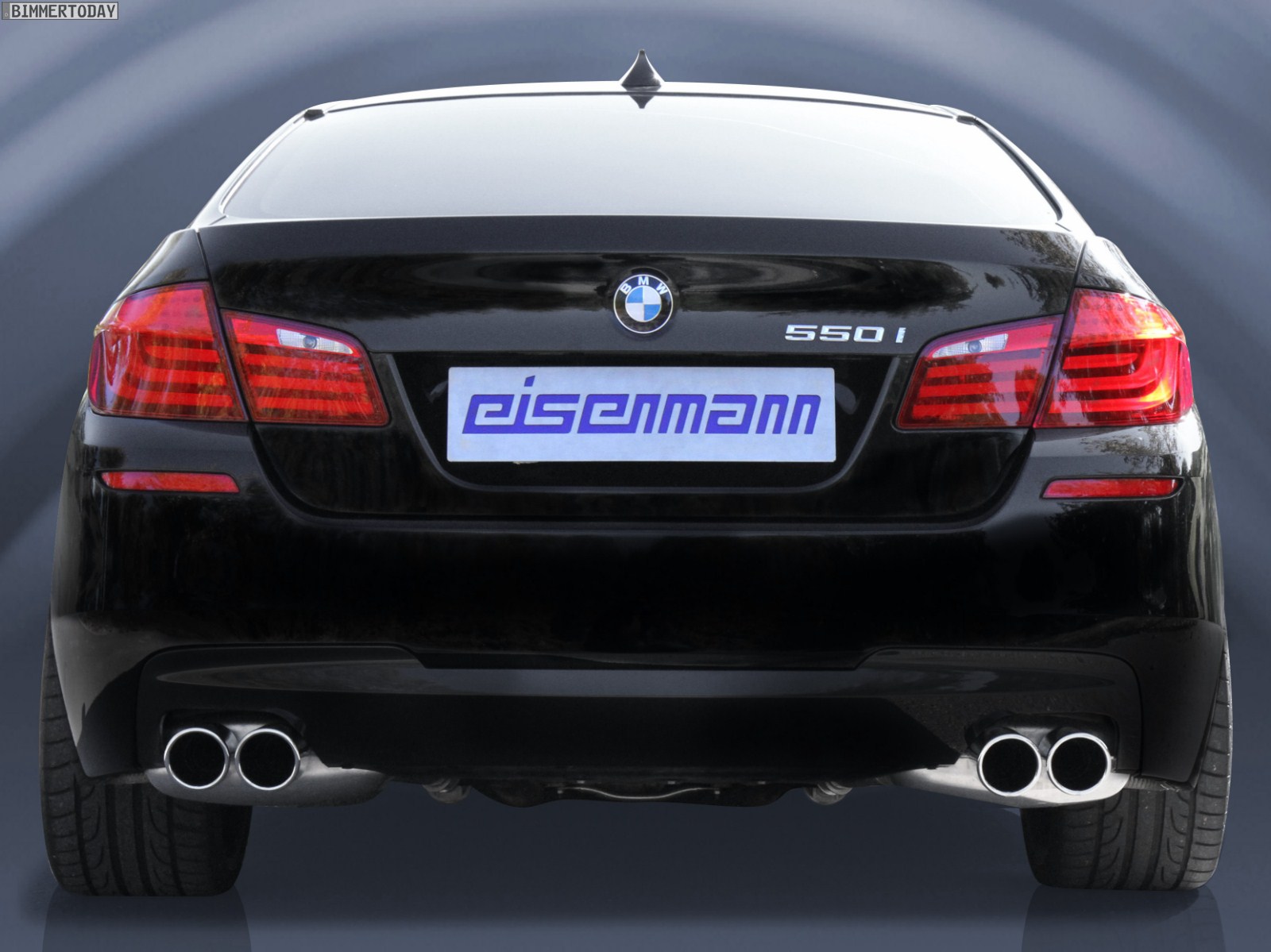 EdelstahlEndschalldämpfer von Eisenmann für den BMW 550i F10