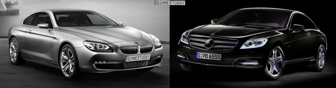 BMW-6er-Coupé-F13-Mercedes-CL-Bildvergleich-Front-2