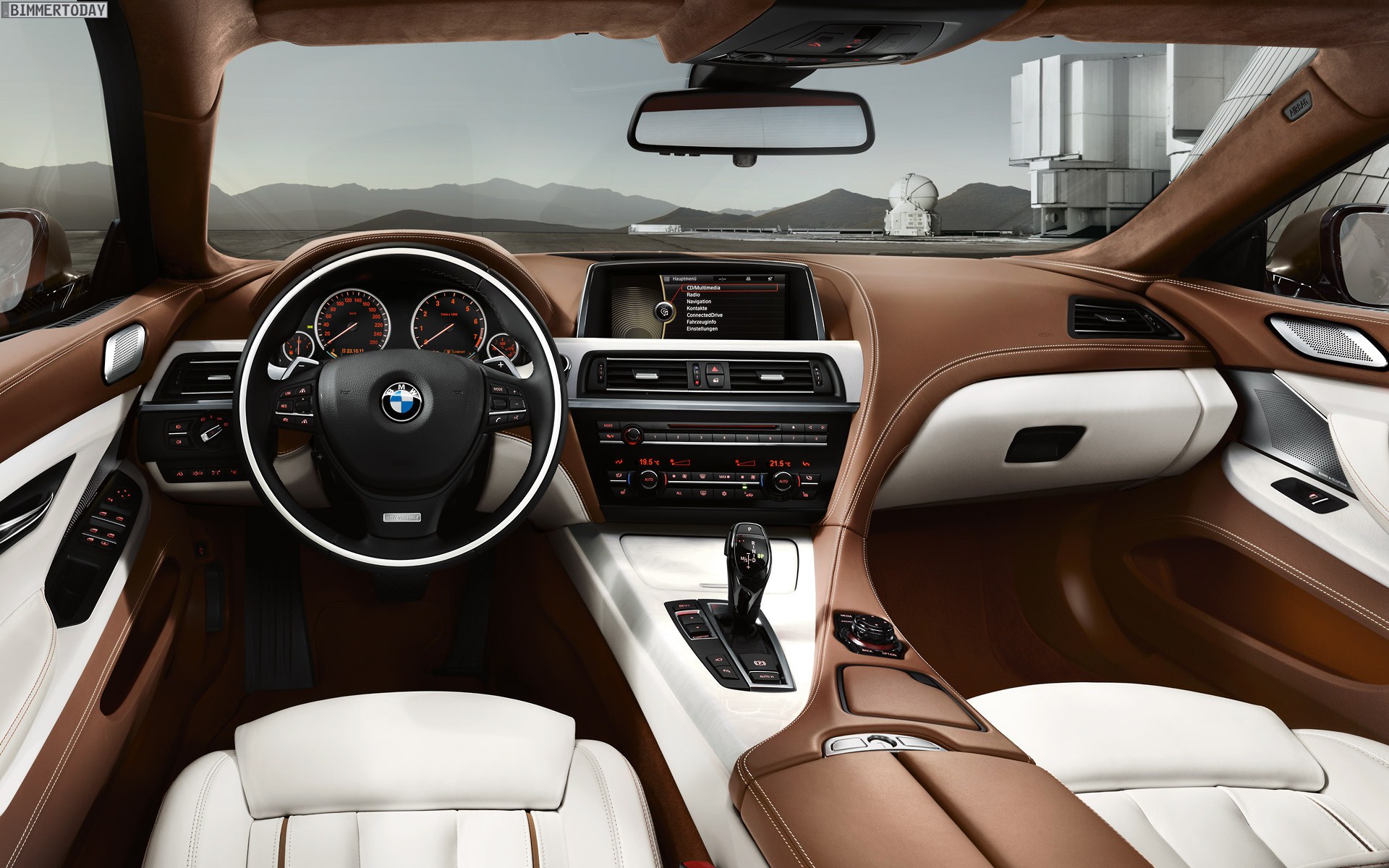 F06 Interior BMW 6er Gran Coupé F06: Offizielle Wallpaper in 1600 und 1920x1200