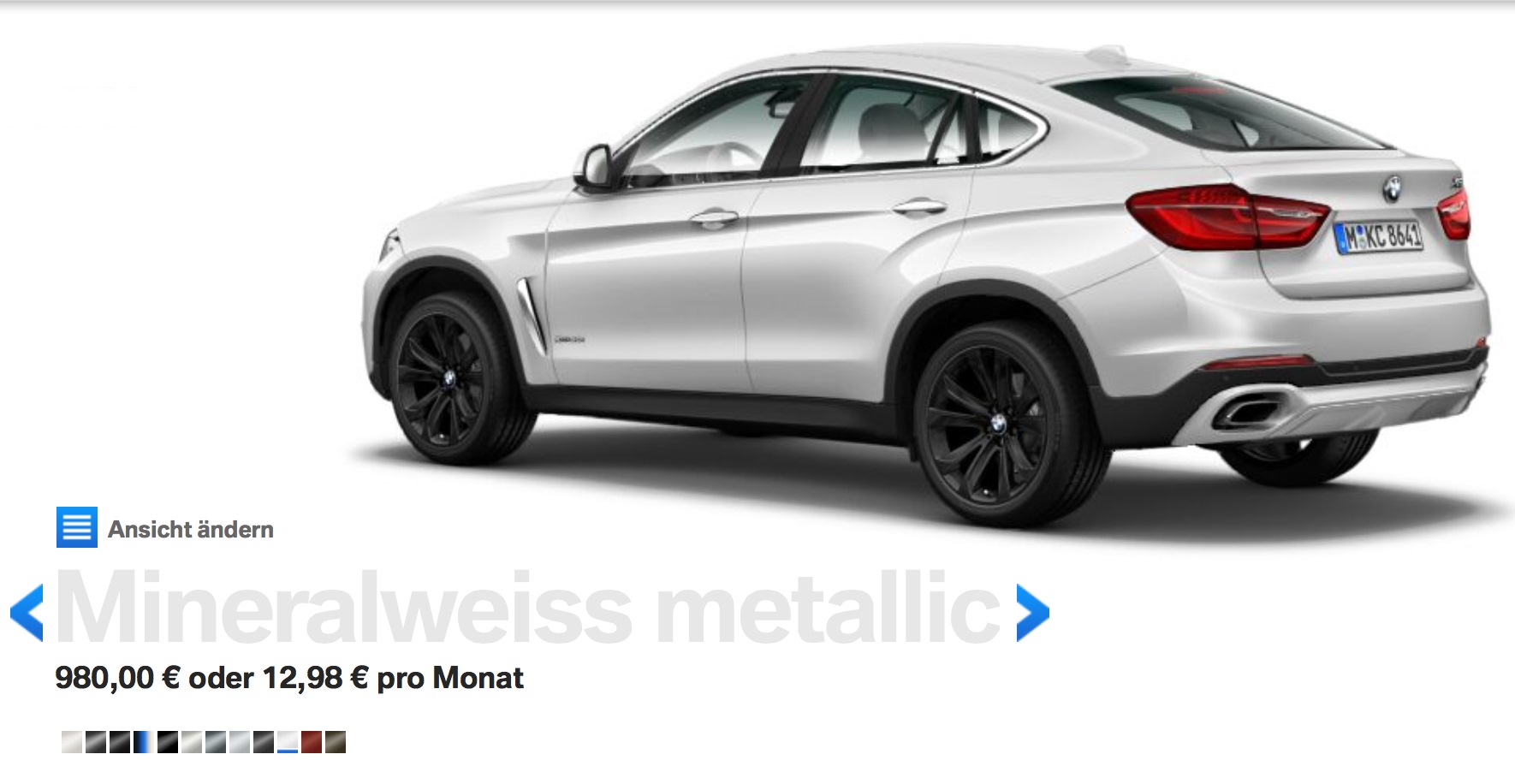1:24 BMW X6 X6M Schwarz 2018 4x4 4.4 V8 F16 Rastar Verziert Druckguss Maß Model 