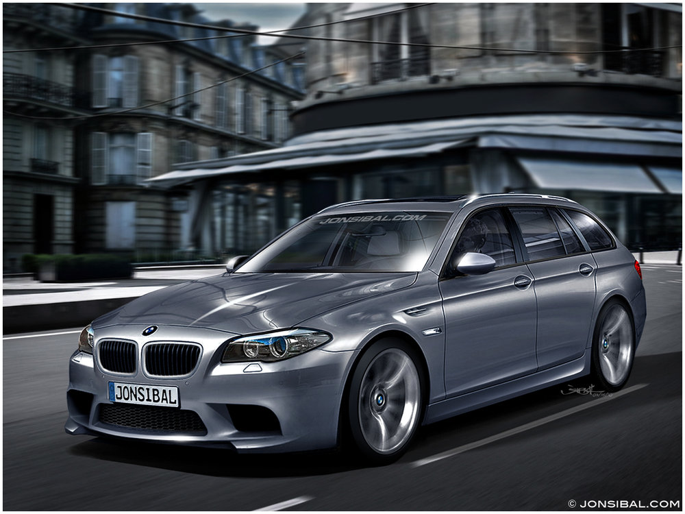 Photoshop-Entwürfe zum fiktiven BMW M5 Touring F11