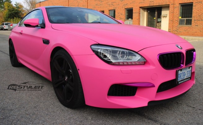 ReStyleIt-Pink-BMW-M6-Coupe-Folierung-matt-rosa-01
